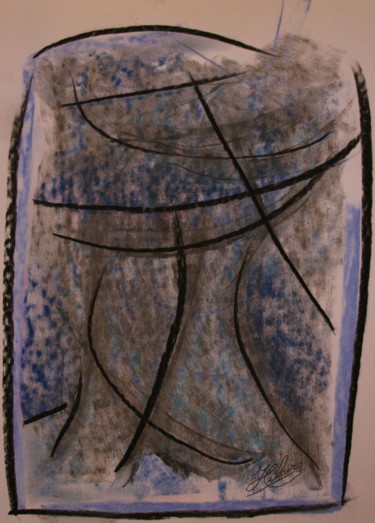 Peinture intitulée "86 / L'Acrobate" par Jean-Christophe Hilaire, Œuvre d'art originale, Pastel