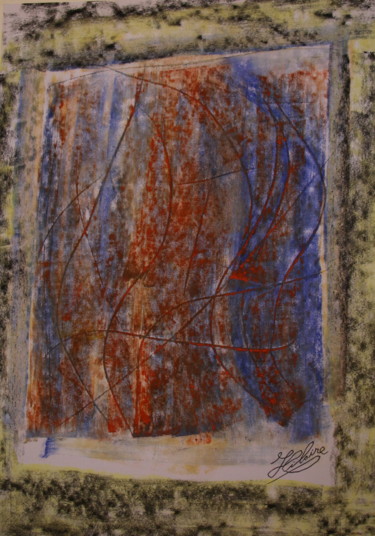 Peinture intitulée "94 / Les Rideaux Bl…" par Jean-Christophe Hilaire, Œuvre d'art originale, Pastel