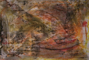 Schilderij getiteld "105 / Le Soir Tombe" door Jean-Christophe Hilaire, Origineel Kunstwerk, Pastel