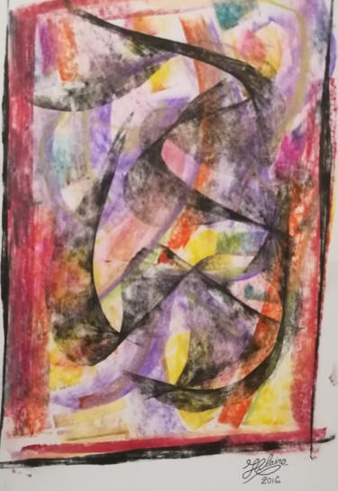 Painting titled "180 / Mémoire De Pa…" by Jean-Christophe Hilaire, Original Artwork, Pastel