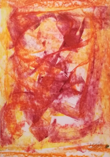 Malerei mit dem Titel "197 / Passion Rebel…" von Jean-Christophe Hilaire, Original-Kunstwerk, Pastell