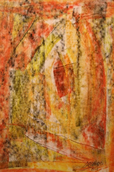 245 / Tout au bord du chemin Peinture intitulée "245 / Tout au bord…" par Jean-Christophe Hilaire, Œuvre d'art originale, Pastel
