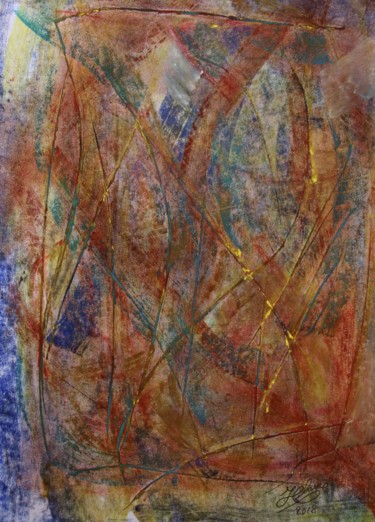 Malerei mit dem Titel "264 / Passions et e…" von Jean-Christophe Hilaire, Original-Kunstwerk, Pastell