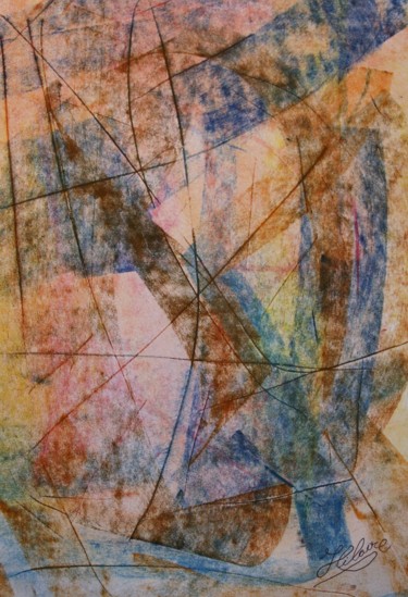 Malerei mit dem Titel "266 / Conversations…" von Jean-Christophe Hilaire, Original-Kunstwerk, Pastell