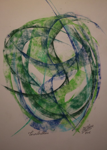 299 / Tourbillons Peinture intitulée "299 / Tourbillons" par Jean-Christophe Hilaire, Œuvre d'art originale, Acrylique
