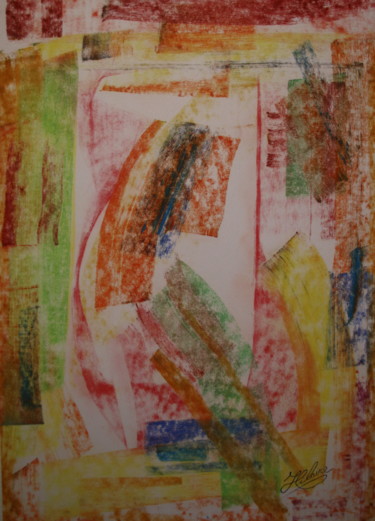 Peinture intitulée "310 Légères caresse…" par Jean-Christophe Hilaire, Œuvre d'art originale, Pastel