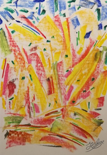 Peinture intitulée "333 Jeux de lumière…" par Jean-Christophe Hilaire, Œuvre d'art originale, Pastel