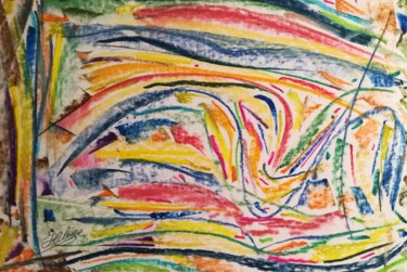 Peinture intitulée "334 Les vents d'Ang…" par Jean-Christophe Hilaire, Œuvre d'art originale, Pastel