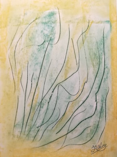 Peinture intitulée "Les Maillots Verts…" par Jean-Christophe Hilaire, Œuvre d'art originale, Pastel