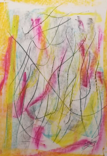 Painting titled "Au delà des rêves /…" by Jean-Christophe Hilaire, Original Artwork, Pastel