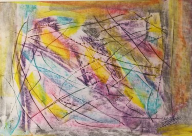 Painting titled "A corps perdu /362" by Jean-Christophe Hilaire, Original Artwork, Pastel