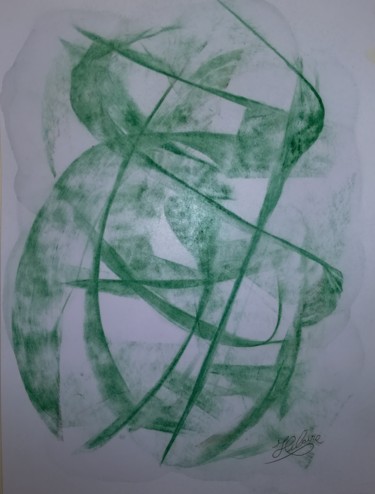 Peinture intitulée "Ebats dans la verdu…" par Jean-Christophe Hilaire, Œuvre d'art originale, Pastel