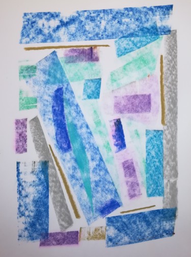 Equation Géométrique / 396 Peinture intitulée "Equation Géométriqu…" par Jean-Christophe Hilaire, Œuvre d'art originale, Pastel