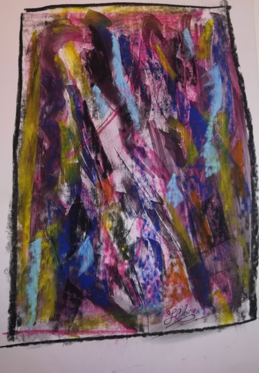 Painting titled "Les Griffures De La…" by Jean-Christophe Hilaire, Original Artwork, Pastel