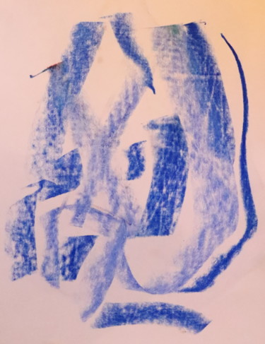 Картина под названием "Fine écriture / 488" - Jean-Christophe Hilaire, Подлинное произведение искусства, Пастель