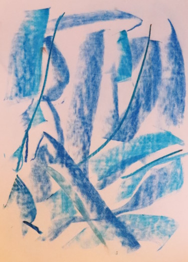 Картина под названием "Le Ciel De Ses Yeux…" - Jean-Christophe Hilaire, Подлинное произведение искусства, Пастель