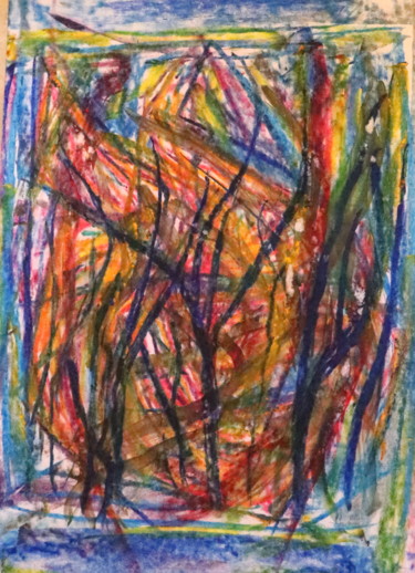 Peinture intitulée "Retour De Désirs /…" par Jean-Christophe Hilaire, Œuvre d'art originale, Pastel