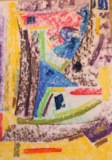 Malerei mit dem Titel "Bec d'Amour / 498" von Jean-Christophe Hilaire, Original-Kunstwerk, Pastell