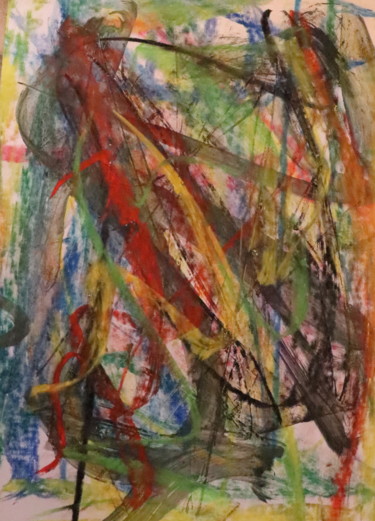 Pittura intitolato "Art Laid Davidson /…" da Jean-Christophe Hilaire, Opera d'arte originale, Pastello