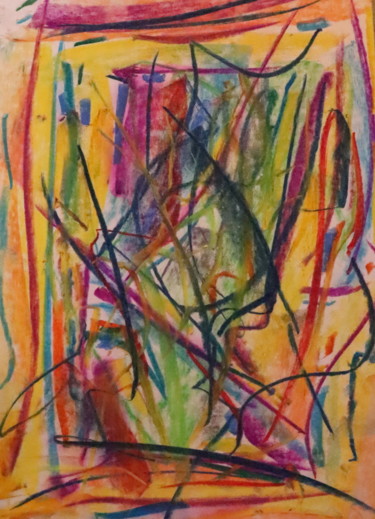 Peinture intitulée "Déferlantes de sole…" par Jean-Christophe Hilaire, Œuvre d'art originale, Pastel