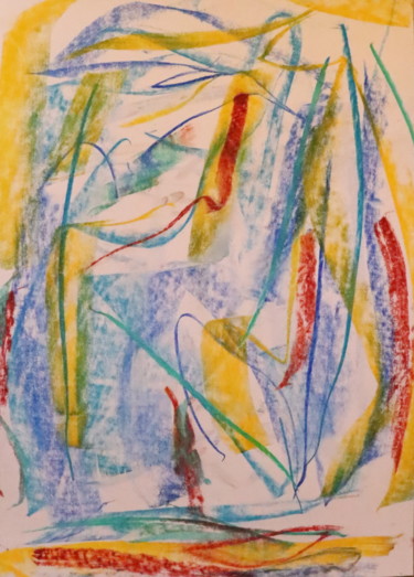 Peinture intitulée "La Voie Du Bonheur…" par Jean-Christophe Hilaire, Œuvre d'art originale, Pastel