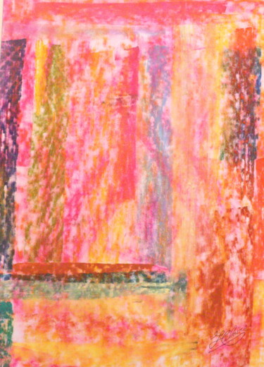 Peinture intitulée "Griffures Passionne…" par Jean-Christophe Hilaire, Œuvre d'art originale, Pastel