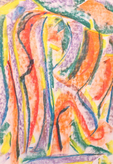 绘画 标题为“Arbrourriffés / 564” 由Jean-Christophe Hilaire, 原创艺术品, 粉彩