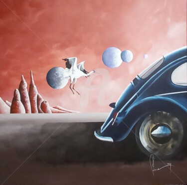Peinture intitulée "L'Envol" par Jean-Christophe Labrue, Œuvre d'art originale, Acrylique