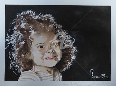 Painting titled "Alice" by Jean-Christophe Labrue, Original Artwork, Watercolor