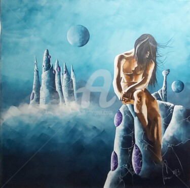 Peinture intitulée "Le rêveur" par Jean-Christophe Labrue, Œuvre d'art originale, Acrylique