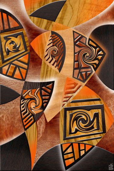 Digitale Kunst mit dem Titel "composition 106" von Jean-Christophe Latger, Original-Kunstwerk