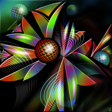 Digital Arts titled "composition 133" by Jean-Christophe Latger, Original Artwork