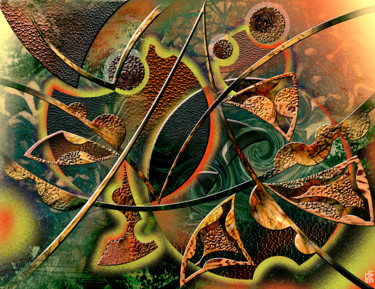 Цифровое искусство под названием "composition 178" - Jean-Christophe Latger, Подлинное произведение искусства