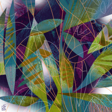 Цифровое искусство под названием "Composition 6" - Jean-Christophe Latger, Подлинное произведение искусства, 2D Цифровая Раб…