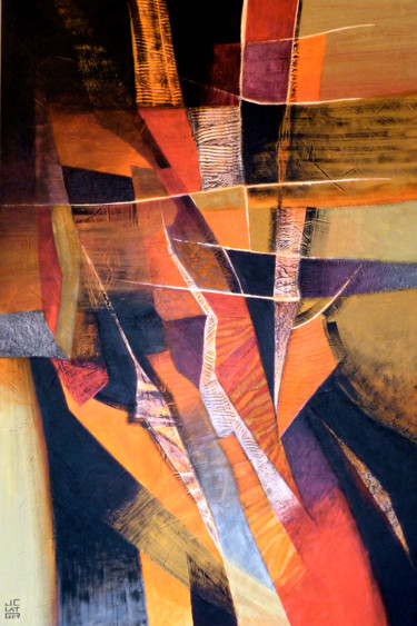 Peinture intitulée "Composition 8" par Jean-Christophe Latger, Œuvre d'art originale, Acrylique