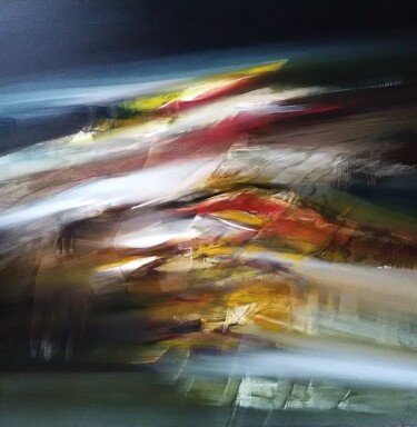 Pintura titulada "LUMIERE COSMIQUE" por Jean Claude Barthel, Obra de arte original, Oleo Montado en Bastidor de camilla de m…