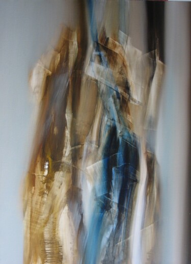 Ζωγραφική με τίτλο "MATIERE TERRESTRE" από Jean Claude Barthel, Αυθεντικά έργα τέχνης, Λάδι Τοποθετήθηκε στο Ξύλινο φορείο σ…