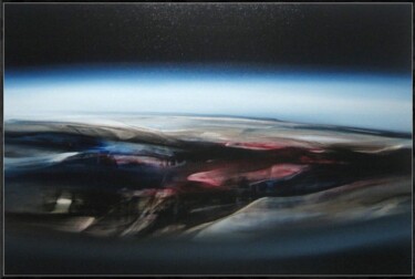 Painting titled "IO" by Jean Claude Barthel, Original Artwork, Oil Mounted on Wood Stretcher frame