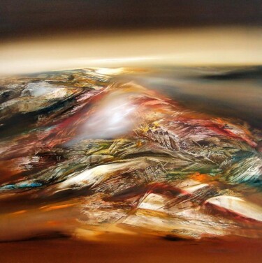 Картина под названием "HIMALAYA" - Jean Claude Barthel, Подлинное произведение искусства, Масло