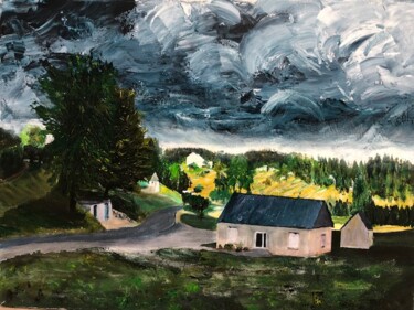 Peinture intitulée "Un jour d’orage à l…" par Jean-Claude Beaumesnil, Œuvre d'art originale, Acrylique