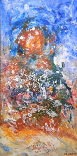 Peinture intitulée "L'apparition" par Jean-Claude Bemben, Œuvre d'art originale, Huile Monté sur Châssis en bois