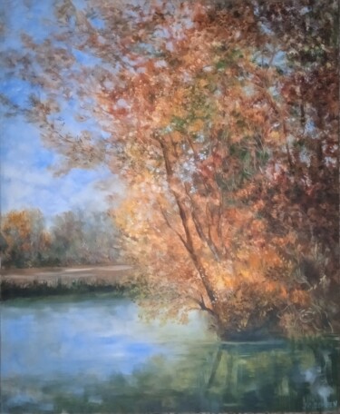 Peinture intitulée "Bel automne" par Jean-Claude Bemben, Œuvre d'art originale, Huile Monté sur Châssis en bois