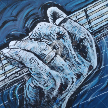 Peinture intitulée "Marcus Miller" par Jean-Claude Bertrand, Œuvre d'art originale, Acrylique Monté sur Châssis en bois