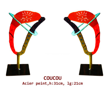 Scultura intitolato "COUCOU" da Jean Claude Causse, Opera d'arte originale, Metalli