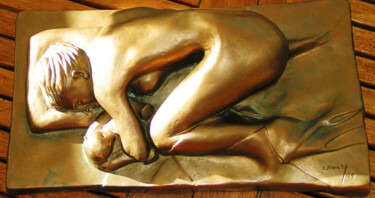 Sculptuur getiteld "Rêve de Fortune" door Jean Claude Causse, Origineel Kunstwerk, Polymeer klei