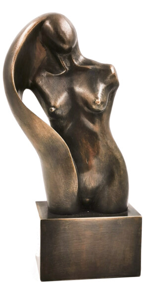 Sculpture intitulée "Nu cx lg 2/8" par Jean Claude Causse, Œuvre d'art originale, Bronze