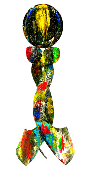 Скульптура под названием "Convergence" - Jean Claude Causse, Подлинное произведение искусства, Нержавеющая сталь