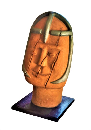 Escultura titulada "WIKING" por Jean Claude Causse, Obra de arte original, Arcilla