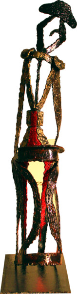 Sculpture intitulée "Cape rouge" par Jean Claude Causse, Œuvre d'art originale, Métaux