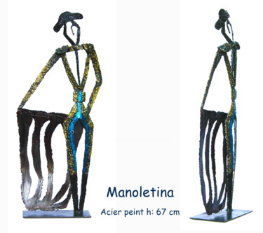 Sculpture intitulée "manoletina-book.jpg" par Jean Claude Causse, Œuvre d'art originale, Métaux